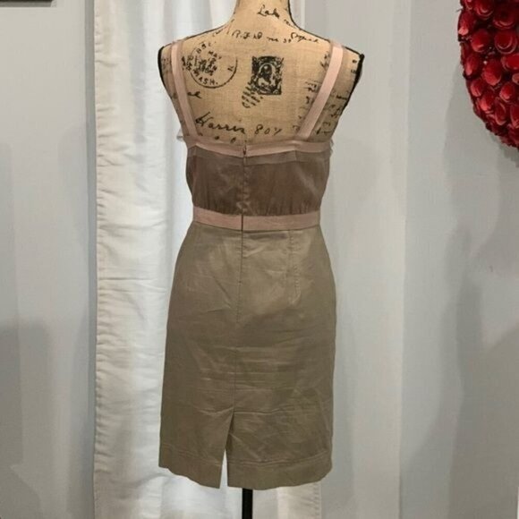 Ann Taylor Loft dress size 4P ribbon mesh detail - Picture 2 of 9